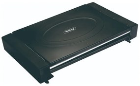 Ηλεκτρική σχάρα με καπάκι Rosberg R51015M, 1800W, 35x22 cm, 12 σωληνωτές νευρώσεις, δίσκος λίπους, Μαύρο