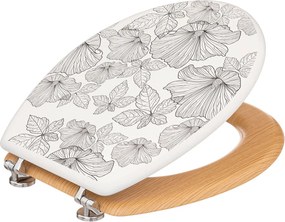 Καπάκι Λεκάνης (42.5x36) F-V Black Flora 174693A