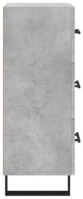 vidaXL Ντουλάπι Γκρι Σκυροδέματος 34,5x34x90 εκ. Επεξεργασμένο Ξύλο