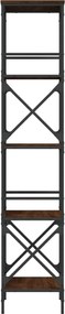 vidaXL Βιβλιοθήκη 5 Επιπέδων Καφέ Δρυς 59 x 35 x 171 εκ. Επεξεργ. Ξύλο