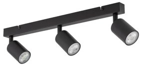 Πλαφονιέρα Φωτιστικό Οροφής 3xGU10 10W IP20 Top TK Lighting-6176-Μαύρο 6176