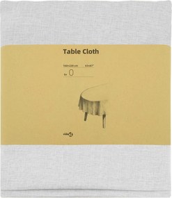 vidaXL Ύφασμα Τραπέζης 5 τμχ. Λευκό 160 x 220 cm Ωοειδής