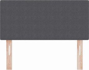 vidaXL Κεφαλάρι Σκούρο Γκρι 80 cm Υφασμάτινο Κορντουρά