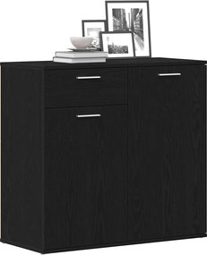 vidaXL Μπουφές από Μαύρη Δρυς 80x36x75 εκ. από Τεχνητό Ξύλο