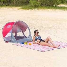 Σκηνή Παραλίας NC3142 Κόκκινη/Γκρι POP UP NILS CAMP