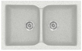 Sanitec Classic 336 Granite White Ένθετος Νεροχύτης 90cm