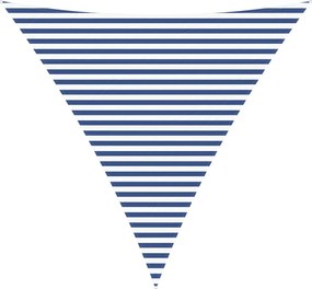vidaXL Πανί σκιάς Μπλε και άσπρο 4 x 4 x 4 m 100% Πολυέστερ Οξφόρδη