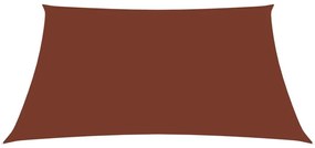 Πανί Σκίασης Ορθογώνιο Τερακότα 3,5 x 4,5 μ. από Ύφασμα Oxford - Καφέ