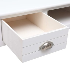 vidaXL Γραφείο Λευκό 110 x 45 x 76 εκ. Ξύλινο