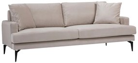 ΚΑΝΑΠΕΣ 2ΘΕΣΙΟΣ FORTUNE PAKOWORLD ΒΕΛΟΥΔΟ ΜΠΕΖ-ΜΑΥΡΟ 175X90X88ΕΚ