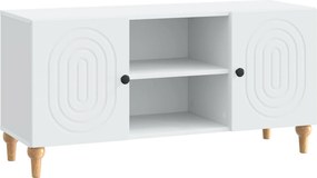 vidaXL Ντουλάπι TV Λευκό 102 x 34,5 x 50 εκ. Επεξεργασμένο Ξύλο