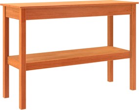 vidaXL Τραπέζι κονσόλας Κερωμένο καφέ 110 x 40 x 75 cm Στερεό πεύκο