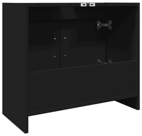 vidaXL Ντουλάπι Νιπτήρα Μαύρο 63x29x55 εκ. Επεξεργασμένο Ξύλο