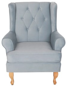 ΠΟΛΥΘΡΟΝΑ ΜΠΕΡΖΕΡΑ BRANDON HM3073.31 BABY BLUE ΒΕΛΟΥΔΟ-ΠΟΔΙΑ ΣΕ ΦΥΣΙΚΟ 82,5x80x104Υεκ