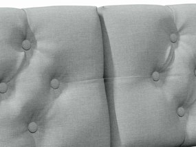 vidaXL Ταπετσαρισμένο κεφαλάρι Ανοιχτό γκρι 120 cm