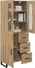 vidaXL Highboard 2 pcs Artisan Oak 69,5 x 34 x 180 εκ.