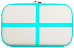 vidaXL Στρώμα Ενόργανης Φουσκωτό Πράσινο 60x100x20 εκ. PVC με Τρόμπα