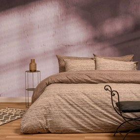 Σεντόνια King Size (Σετ) Melinen Cassio Beige Μπεζ Χωρίς Λάστιχο 260x270