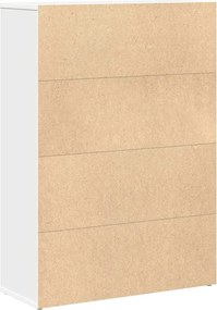 vidaXL Βιβλιοθήκη Λευκή 60x24x85 εκ. από Επεξεργασμένο Ξύλο