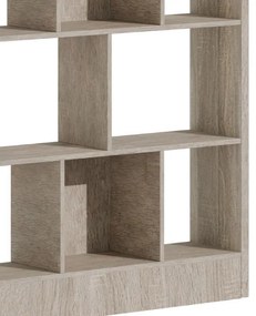 Βιβλιοθήκη Dividre sonoma oak μελαμίνης 120x30x181εκ 120x30x181 εκ.