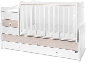 BED MAXI PLUS NEW 70/160 WHITE/LIGHT OAK