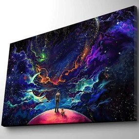 Πίνακας Καμβάς Με Φως Led Nasa 254LED4332 70x45cm Multi Wallity Οριζόντιοι Ξύλο, Καμβάς