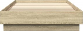 vidaXL Πλαίσιο Κρεβ. Χωρ. Στρώμα Sonoma Δρυς 90x200 εκ. Επεξ. Ξύλο