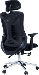 Καρέκλα γραφείου διευθυντή WING mesh μαύρο 65x61x117/125