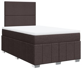 ΚΡΕΒΑΤΙ BOXSPRING ΜΕ ΣΤΡΩΜΑ ΣΚΟΥΡΟ ΚΑΦΕ 120X200 ΕΚ. ΥΦΑΣΜΑΤΙΝΟ 3293931