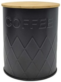 Βάζο Καφέ Coffee 817054 10x10x13cm Black-Natural Ankor Metal,Bamboo