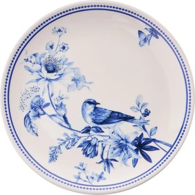 Service Plate Set (6 Pieces) Blue Bird Blue
White