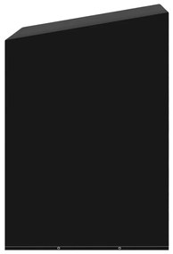 Κάλυμμα Κούνιας Κήπου με 10 Κρίκους 2 Φερμουάρ 255x145x170 εκ. - Μαύρο