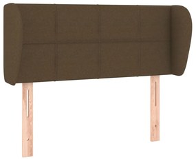 vidaXL Κεφαλάρι με Πτερύγια Σκούρο Καφέ 83x23x78/88 εκ. Υφασμάτινο