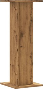 vidaXL Βάσεις Φυτών 2 τεμ. Αρτισιανή Δρυς 30x30x80 εκ. Επεξ. Ξύλο