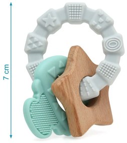 Μασητικό Kiokids Σιλικόνης 7cm Mint