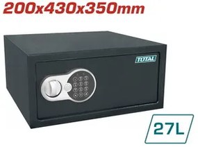 Total TESF3501 Χρηματοκιβώτιο με Ψηφιακό Κλείδωμα Διαστάσεων Μ43xΠ35xΥ20cm με Βάρος 10.7kg
