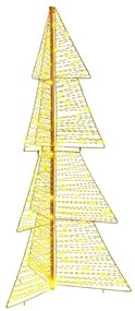 vidaXL Χριστουγεννιάτικο Δέντρο με 160 LED Θερμό λευκό 150 cm PET