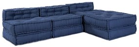 vidaXL Μονάδα Μοντέρνου Καναπέ 4 pcs Ινδικο Ύφασμα