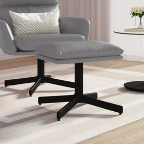 vidaXL Υποπόδιο Γκρι Ανθρακί 60x60x36 εκ. από Συνθετικό Δέρμα