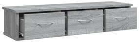 vidaXL Ντουλάπι Τοίχου Γκρι Sonoma 88x26x18,5 εκ. Επεξεργασμένο Ξύλο