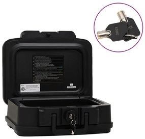 vidaXL Χρηματοκιβώτιο Μαύρο 38 x 32,5 x 16,5 εκ.