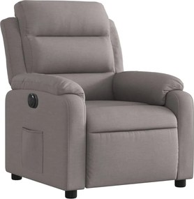 vidaXL Πολυθρόνα Ανακλινόμενη Ηλεκτρική Taupe Υφασμάτινη