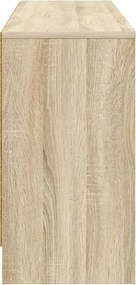 vidaXL Ντουλάπι κρεβατιού με ράφι 2 τεμ. Sonoma Δρυς 66 x 33 x 48 εκ.