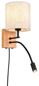 Φωτιστικό Τοίχου - Απλίκα Nilam 212879236 18x18x30cm 1xE27 28W Natural-White Trio Lighting