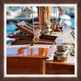 Κάδρο Seagoing I Fa13388 70X70Cm Brown Mindthegap Τετράγωνοι Wood