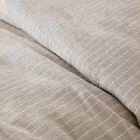 Παπλωματοθήκη από προπλυμένο λινό, Linot Rayé