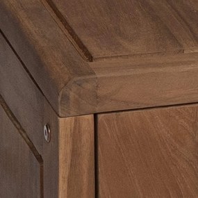 vidaXL Ντουλάπι Πλευρικό Μπάνιου Φυσικό 25 x 25 x 100 cm
