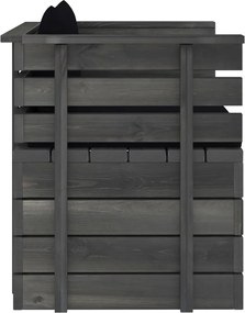 vidaXL Πολυθρόνα Κήπου από Ξύλο Πεύκου με Μαξιλάρια