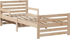 vidaXL Σκελετός Κρεβατιού Καφέ 80 x 200 cm Επεξεργασμένο ξύλο