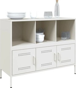 vidaXL Ντουλάπι Λευκό 100,5x39x79 εκ. από Χάλυβα